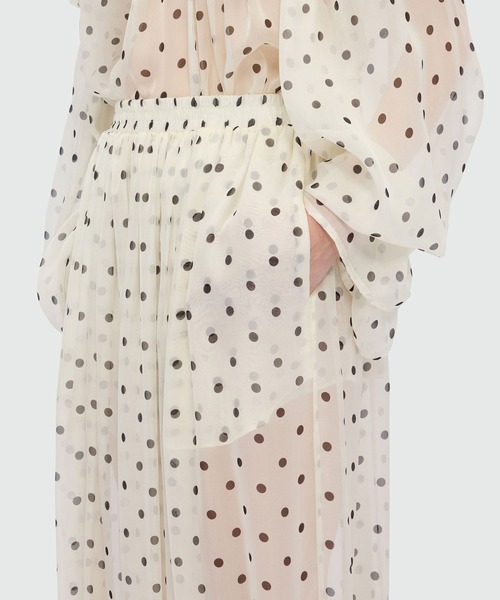 MSGM(エムエスジーエム)の「ポルカドット シフォン バルーンパンツ(その他パンツ・レディース・ブラック・40)」の6枚目の写真