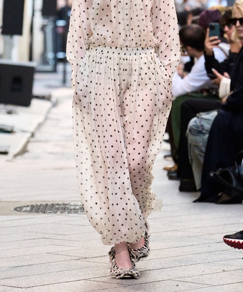 MSGM(エムエスジーエム)の「ポルカドット シフォン バルーンパンツ(その他パンツ・レディース・ブラック・40)」の5枚目の写真