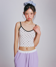 ROSE DOT KNIT SLEEVELESS_IVORY