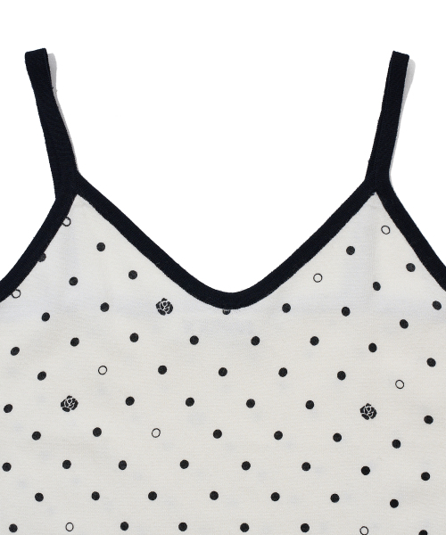 YOUHEE(ユヒ)の「ROSE DOT KNIT SLEEVELESS_IVORY(Tシャツ/カットソー・レディース・その他・FREE)」の4枚目の写真