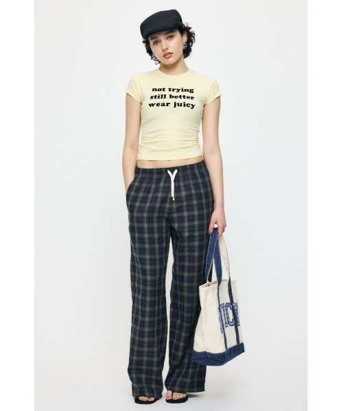 MOUSSY(マウジー)の「JC BACK CHECK パンツ(その他パンツ・レディース・アイボリー/グリーン・1/2)」の5枚目の写真