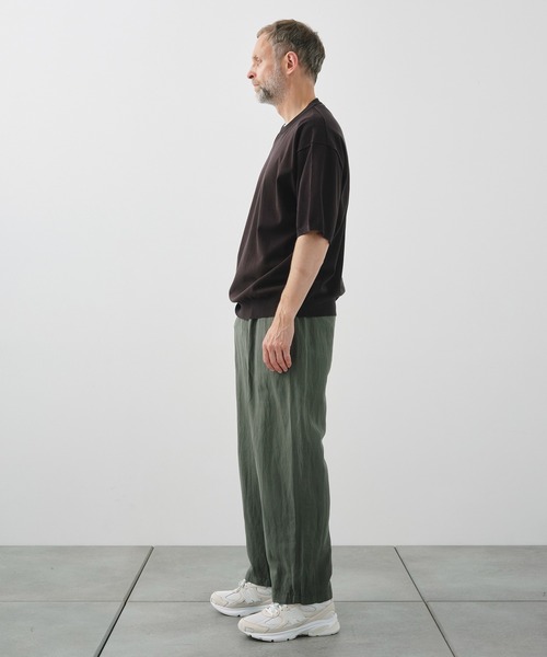ATON（エイトン）の「【ATON / エイトン】COTTON WASHI KNIT HALF
