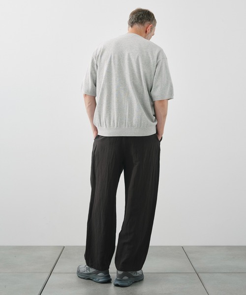 ATON（エイトン）の「【ATON / エイトン】COTTON WASHI KNIT HALF
