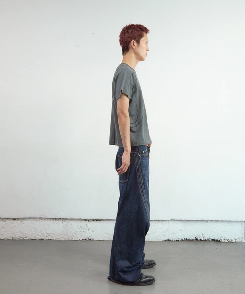 NVRFRGT(ネヴァーフォーゲット)の「3D TWISTED WIDE LEG JEANS(デニムパンツ・メンズ・インディゴブルー・1/2/3)」の7枚目の写真
