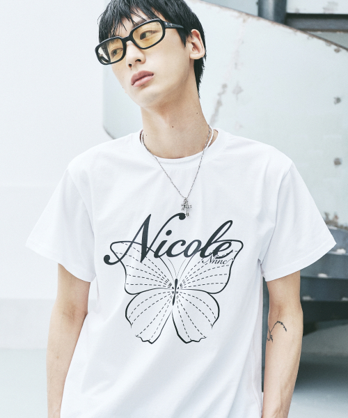 NICK&NICOLE(ニックアンドニコール)の「NICOLE BUTTERFLY SLEEVE TOP_WHITE BLACK(Tシャツ/カットソー・レディース・その他・MEDIUM/LARGE)」の5枚目の写真