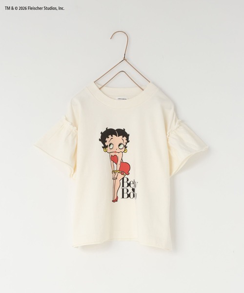 LOWRYS FARM(ローリーズファーム)の「BettyフリルTEE 668081(Tシャツ/カットソー・キッズ・ネイビー/オフホワイト・130cm/120cm/110cm/150cm/140cm)」の14枚目の写真