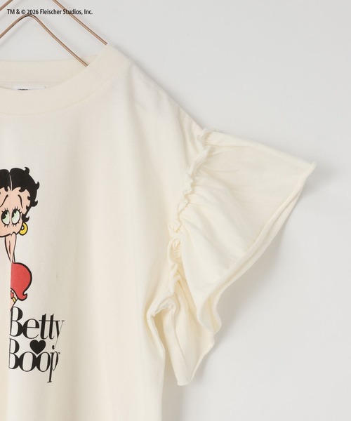LOWRYS FARM(ローリーズファーム)の「BettyフリルTEE 668081(Tシャツ/カットソー・キッズ・ネイビー/オフホワイト・130cm/120cm/110cm/150cm/140cm)」の17枚目の写真