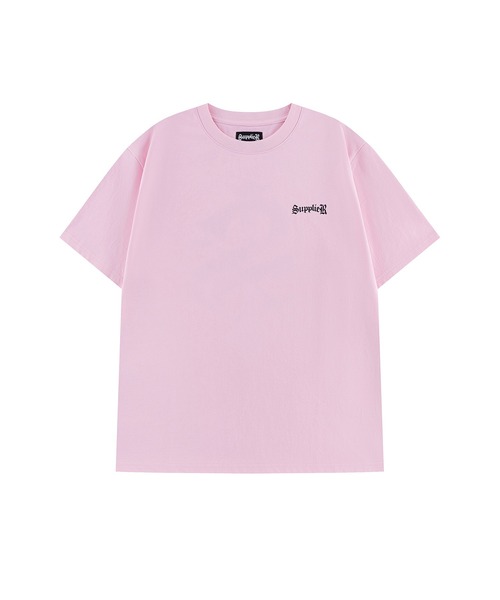 SUPPLIER(サプライヤー)の「Tシャツ|Cross Tee Cross Tee Pink & Black (Slim Silhouette)|SUPPLIER(Tシャツ/カットソー・メンズ・ピンク・SMALL/MEDIUM/LARGE/X-LARGE/XX-LARGE)」の2枚目の写真