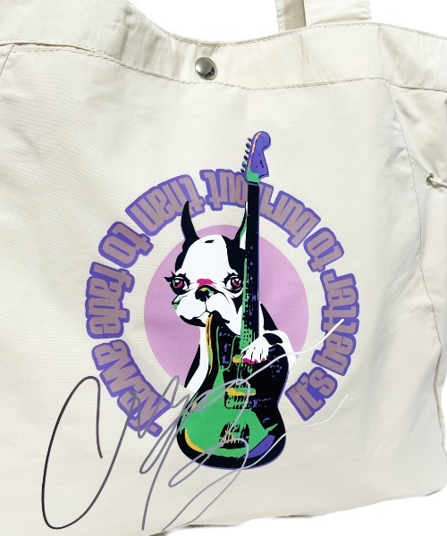 CRYSTAL BALL(クリスタルボール)の「Out of the blue Tote Bag(トートバッグ・レディース・ブラック/ベージュ・FREE)」の5枚目の写真