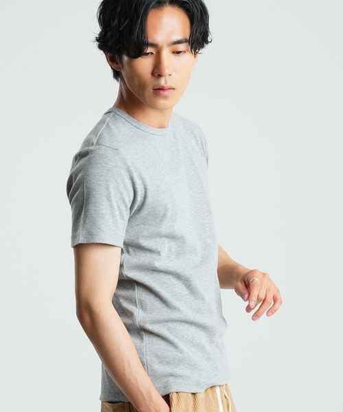(Never) Acquiesce(ネバーアクイース)の「スパンテレコクルーネック半袖T(Tシャツ/カットソー・メンズ・ホワイト/ブラック/グレー・LARGE/X-LARGE/MEDIUM)」の3枚目の写真