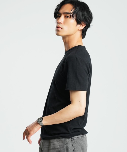 (Never) Acquiesce(ネバーアクイース)の「スパンテレコクルーネック半袖T(Tシャツ/カットソー・メンズ・ホワイト/ブラック/グレー・LARGE/X-LARGE/MEDIUM)」の8枚目の写真
