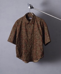 Art re A select（アトリエセレクト）の「【MADE IN JAPAN】ペイズリー総柄 クロップド ハーフスリーブシャツ（シャツ/ブラウス）」