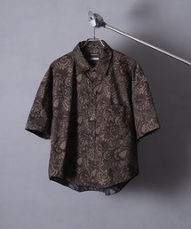 Art re A select（アトリエセレクト）の「【MADE IN JAPAN】ペイズリー総柄 クロップド ハーフスリーブシャツ（シャツ/ブラウス）」