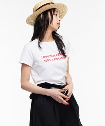 Narcissus | 【Narcissus】ロゴTシャツ 半袖 コンパクトT カットソー(Tシャツ/カットソー)