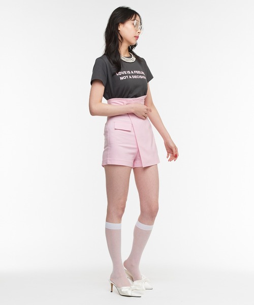 Narcissus（ナルシス）の「【Narcissus】ロゴTシャツ 半袖 コンパクトT カットソー（Tシャツ/カットソー・レディース・ホワイト/チャコール/ブラック・FREE）」の10枚目の写真