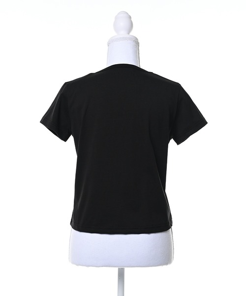 Narcissus（ナルシス）の「【Narcissus】ロゴTシャツ 半袖 コンパクトT カットソー（Tシャツ/カットソー・レディース・ホワイト/チャコール/ブラック・FREE）」の20枚目の写真