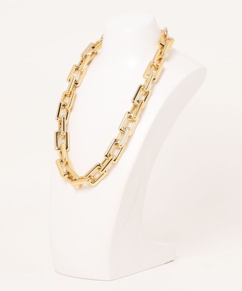 an meets zakka(アンミツザッカ)の「an meets zakka 【COMONONOSA(コモノノサ) 】OMOCHA CHAIN(オモチャチェーン) ネックレス -スクエア- (50cm)(ネックレス・レディース・ゴールド/シルバー/ガンメタ・ONESIZE)」の4枚目の写真