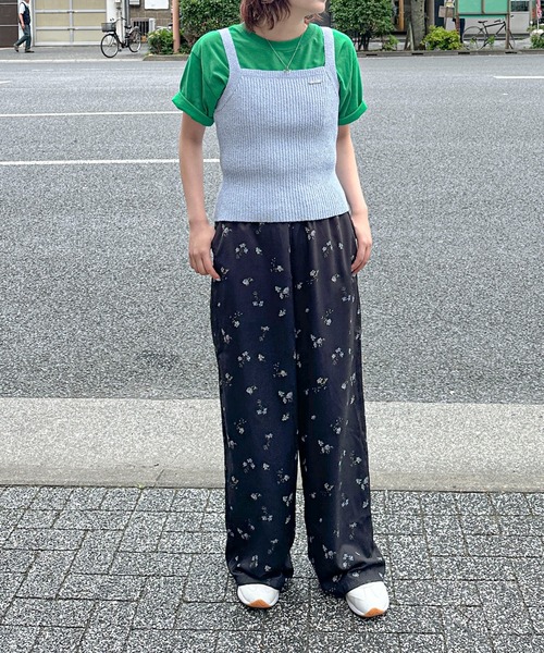 PILIT(ピリット)の「フラワー イージーパンツ(その他パンツ・レディース・ブラック/アイボリー・MEDIUM)」の5枚目の写真
