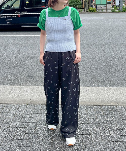 PILIT(ピリット)の「フラワー イージーパンツ(その他パンツ・レディース・ブラック/アイボリー・MEDIUM)」の6枚目の写真