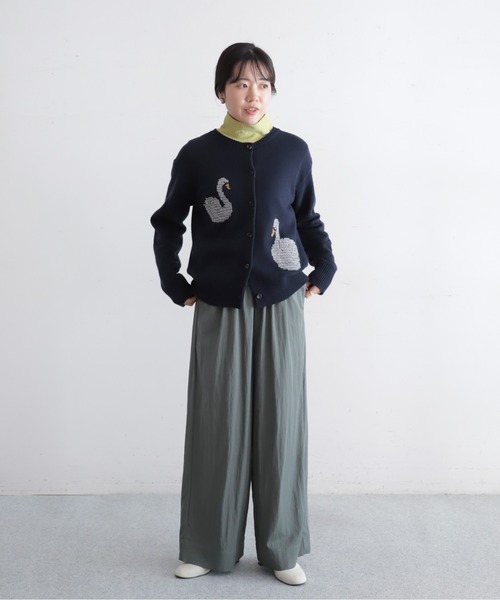 NOMBRE IMPAIR(ノンブルアンペール)の「【予約】スワン刺繍 クルーネックカーデ(ニット/セーター・レディース・グレー/ネイビー・FREE)」の18枚目の写真