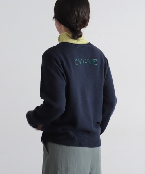 NOMBRE IMPAIR(ノンブルアンペール)の「【予約】スワン刺繍 クルーネックカーデ(ニット/セーター・レディース・グレー/ネイビー・FREE)」の17枚目の写真