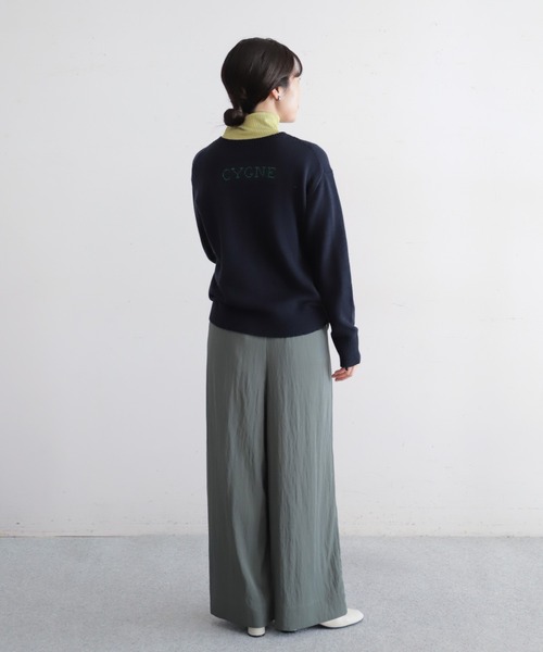 NOMBRE IMPAIR(ノンブルアンペール)の「【予約】スワン刺繍 クルーネックカーデ(ニット/セーター・レディース・グレー/ネイビー・FREE)」の20枚目の写真