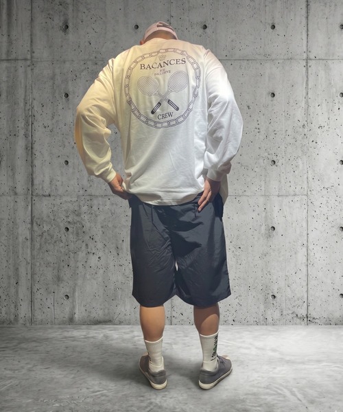 BACANCES ALL INCLUSIVE（バカンサスオールインクルーシブ）の「BC L/S T- SHIRTS[TENNIS CREW]（Tシャツ/カットソー・メンズ・ホワイト/ブラック・M）」の8枚目の写真