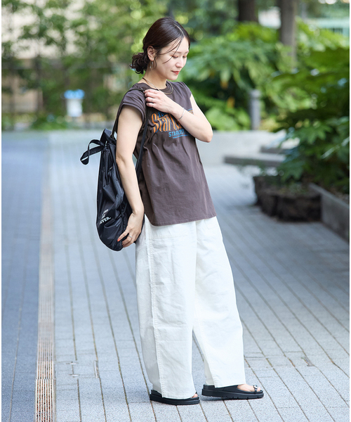 JOURNAL STANDARD(ジャーナルスタンダード)の「JS FES VINTAGE スリーブレスTシャツ(Tシャツ/カットソー・レディース・ベージュ/ブラック系その他・FREE)」の7枚目の写真