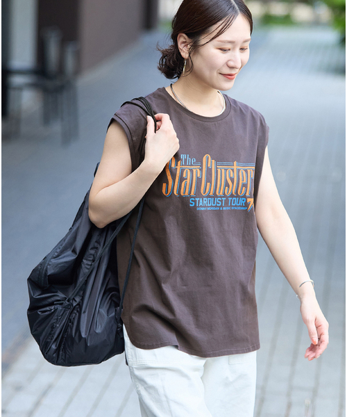 JOURNAL STANDARD(ジャーナルスタンダード)の「JS FES VINTAGE スリーブレスTシャツ(Tシャツ/カットソー・レディース・ベージュ/ブラック系その他・FREE)」の11枚目の写真