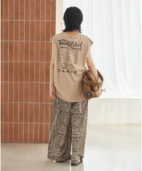 JOURNAL STANDARD(ジャーナルスタンダード)の「JS FES VINTAGE スリーブレスTシャツ(Tシャツ/カットソー・レディース・ベージュ/ブラック系その他・FREE)」の15枚目の写真