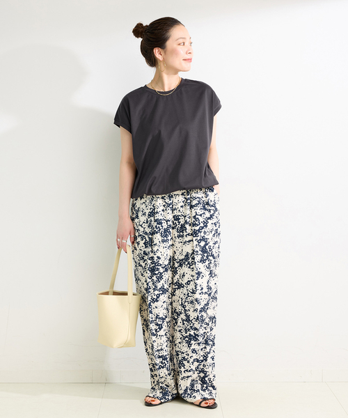 B.C STOCK(ベーセーストック)の「UVcare / 接触冷感 / 遮熱 / add Function フロントドローコードプルオーバー(Tシャツ/カットソー・レディース・レッド/ブラック/ホワイト/ブラウン・FREE)」の5枚目の写真