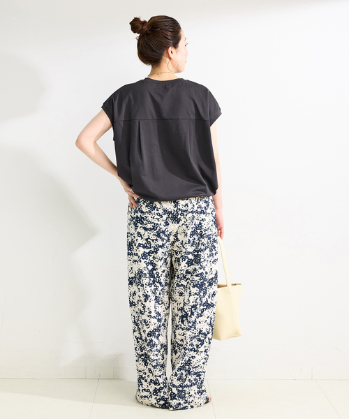 B.C STOCK(ベーセーストック)の「UVcare / 接触冷感 / 遮熱 / add Function フロントドローコードプルオーバー(Tシャツ/カットソー・レディース・レッド/ブラック/ホワイト/ブラウン・FREE)」の7枚目の写真