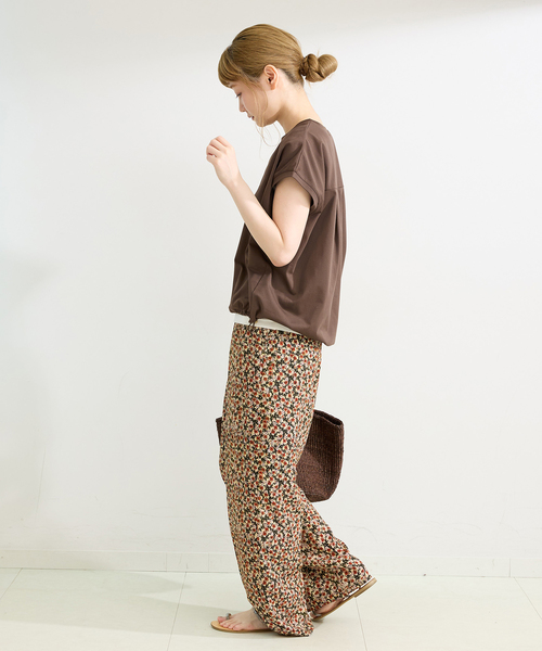 B.C STOCK(ベーセーストック)の「UVcare / 接触冷感 / 遮熱 / add Function フロントドローコードプルオーバー(Tシャツ/カットソー・レディース・レッド/ブラック/ホワイト/ブラウン・FREE)」の18枚目の写真