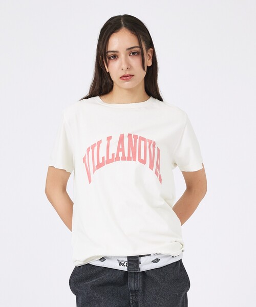 Rouge vif la cle（ルージュヴィフラクレ）の「【REMI RELIEF / レミレリーフ】SP加工/ロゴT/VILLANOVA（Tシャツ/カットソー・レディース・グレー/ライトブルー/ホワイト/ブラック・フリー）」の9枚目の写真