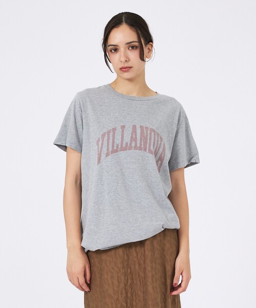Rouge vif la cle（ルージュヴィフラクレ）の「【REMI RELIEF / レミレリーフ】SP加工/ロゴT/VILLANOVA（Tシャツ/カットソー・レディース・グレー/ライトブルー/ホワイト/ブラック・フリー）」の15枚目の写真