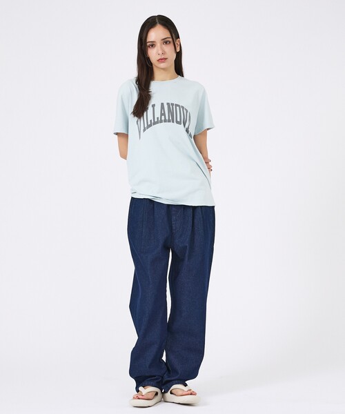 Rouge vif la cle（ルージュヴィフラクレ）の「【REMI RELIEF / レミレリーフ】SP加工/ロゴT/VILLANOVA（Tシャツ/カットソー・レディース・グレー/ライトブルー/ホワイト/ブラック・フリー）」の17枚目の写真