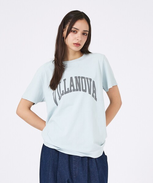 Rouge vif la cle（ルージュヴィフラクレ）の「【REMI RELIEF / レミレリーフ】SP加工/ロゴT/VILLANOVA（Tシャツ/カットソー・レディース・グレー/ライトブルー/ホワイト/ブラック・フリー）」の19枚目の写真