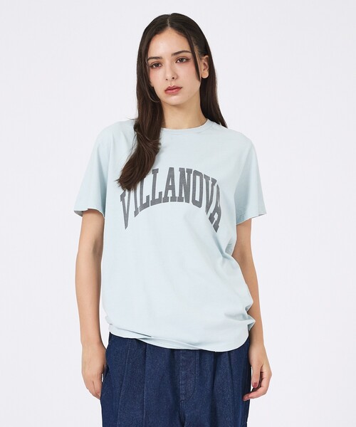 Rouge vif la cle（ルージュヴィフラクレ）の「【REMI RELIEF / レミレリーフ】SP加工/ロゴT/VILLANOVA（Tシャツ/カットソー・レディース・グレー/ライトブルー/ホワイト/ブラック・フリー）」の20枚目の写真