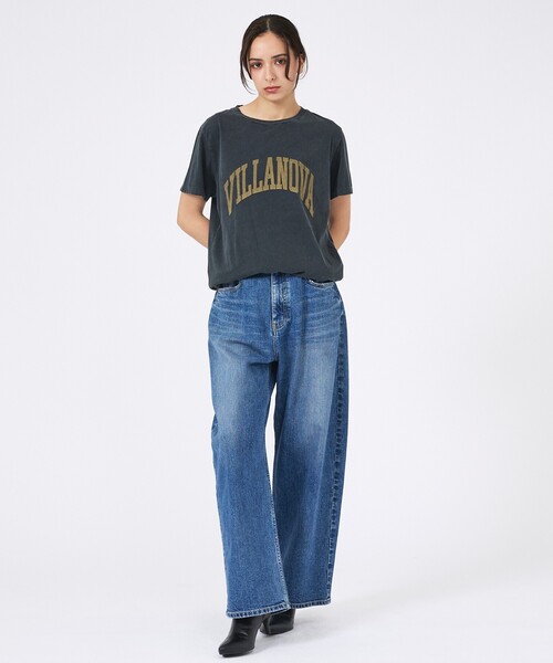 Rouge vif la cle（ルージュヴィフラクレ）の「【REMI RELIEF / レミレリーフ】SP加工/ロゴT/VILLANOVA（Tシャツ/カットソー・レディース・グレー/ライトブルー/ホワイト/ブラック・フリー）」の22枚目の写真