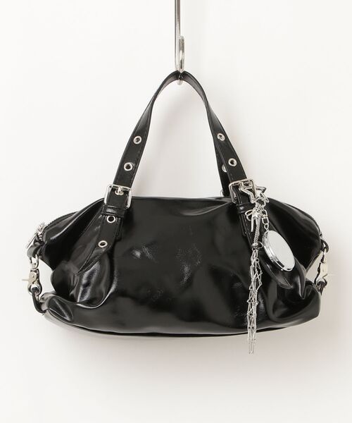 mindseeker girls(マインドシーカーガールズ)の「Eyelet Handle Bag / アイレットハンドルバッグ(ショルダーバッグ・レディース・ブラック/ライトブルー・FREE)」の16枚目の写真