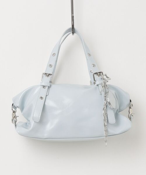 mindseeker girls(マインドシーカーガールズ)の「Eyelet Handle Bag / アイレットハンドルバッグ(ショルダーバッグ・レディース・ブラック/ライトブルー・FREE)」の17枚目の写真