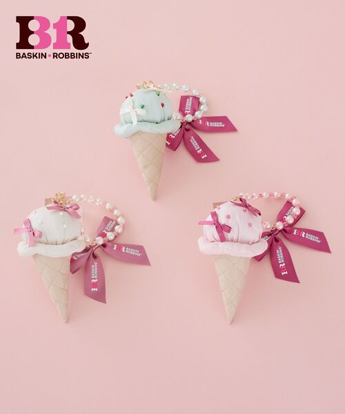 Maison de FLEUR（メゾンドフルール）の「サーティワン アイスクリームチャーム（キーホルダー・レディース・ライトピンク/アイボリー/ミント・FREE）」の4枚目の写真