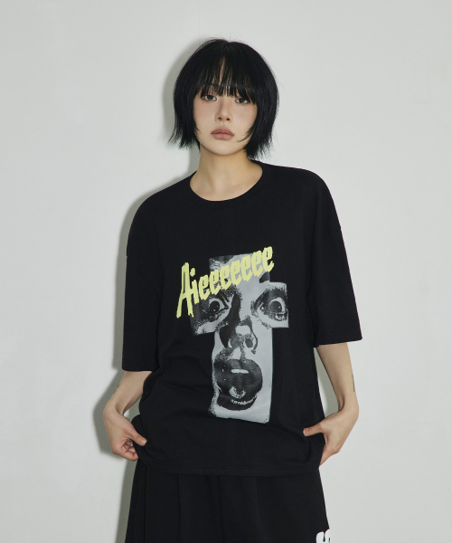 SCALLYWAG（スカリーワグ）の「ヴィンテージクロスオーバーフィットTシャツ[ブラック]（Tシャツ/カットソー・レディース・その他・MEDIUM/LARGE）」の6枚目の写真