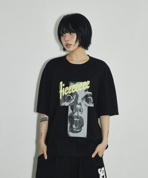 SCALLYWAG（スカリーワグ）の「ヴィンテージクロスオーバーフィットTシャツ[ブラック]（Tシャツ/カットソー・レディース・その他・MEDIUM/LARGE）」の7枚目の写真