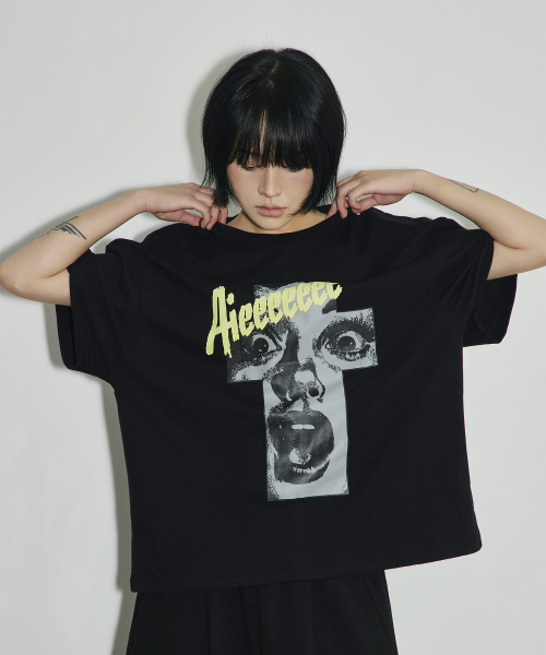 SCALLYWAG（スカリーワグ）の「ヴィンテージクロスオーバーフィットTシャツ[ブラック]（Tシャツ/カットソー・レディース・その他・MEDIUM/LARGE）」の8枚目の写真