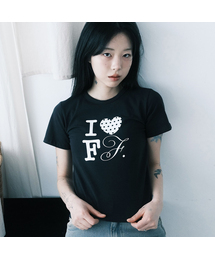 アイラブFロゴクロップTシャツ (2カラー)