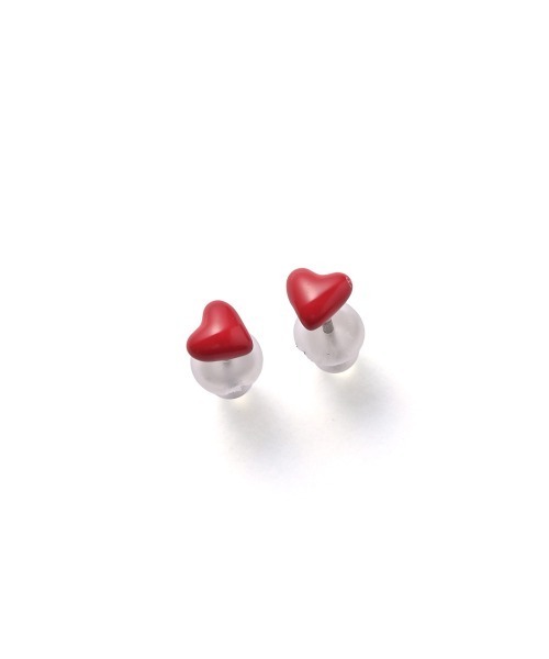 marjour(マージュール)の「PETIT HEART PIERCE(ピアス(両耳用)・レディース・レッド・FREE)」の7枚目の写真