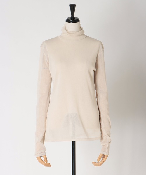 DRESSLAVE(ドレスレイブ)の「tulle high-neck pullover(チュールハイネックプルオーバー)(Tシャツ/カットソー・レディース・ホワイト/ブラック・38)」の14枚目の写真
