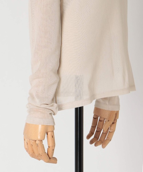 DRESSLAVE(ドレスレイブ)の「tulle high-neck pullover(チュールハイネックプルオーバー)(Tシャツ/カットソー・レディース・ホワイト/ブラック・38)」の18枚目の写真