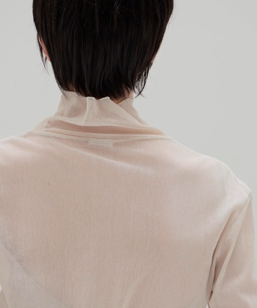 DRESSLAVE(ドレスレイブ)の「tulle high-neck pullover(チュールハイネックプルオーバー)(Tシャツ/カットソー・レディース・ホワイト/ブラック・38)」の11枚目の写真